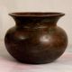 Dark Finish Finest Brass Cooking Pot in Assamese Art