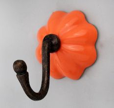 Orange Melon Ceramic Wall Hook