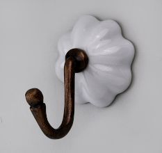 White Melon Ceramic Wall Hook