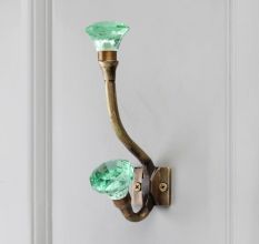 Handmade Water Diamond Glass Iron Wall Hook