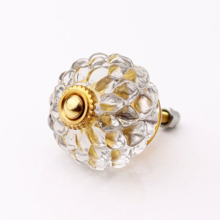 Clear Fine Cut Glass Drawer Knob Online