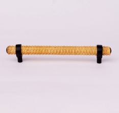 Adjustable Natural Round Rattan Drawer Handles (5 Inch)