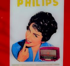 Vintage Paper Advertisement of Phillips in Wooden Frame