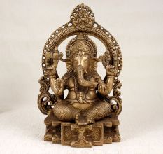 Handmade High-Quality Brass Lord Ganesha for Prayer Room