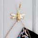 Mother Of Pearl Butterfly Brass Coat Hook