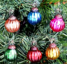 Tiny Melon Glass Christmas Ornaments