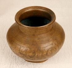 Handmade Holy Water Pot Made of Finest Brass for Hindu Rituals