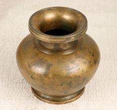 Traditional Handmade Indian Water Pot Made of Premium Brass