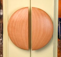 Wooden Natural Door Large Handles Pack of 1 Pair