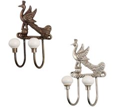 Peacock Iron Decorative Hooks