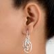 92.5 Silver Sterling Earring  Traditional And Modern Fusion Earring