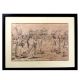 Vintage Sketch of War Fight for Home and Office Decoration