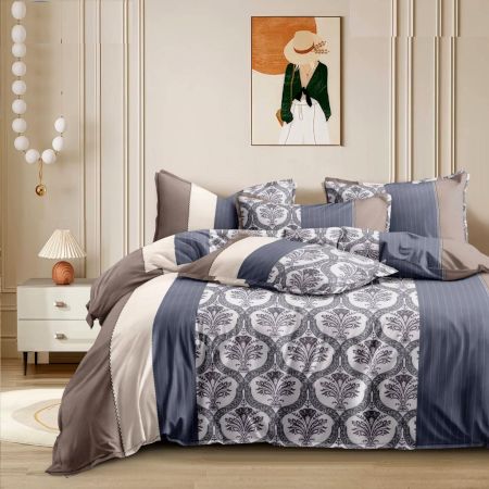 Queen Size Fitted Bedsheet with 2 Pillow Cases | Fits Up to 8 Inch Mattress | 72 x 78 Inches