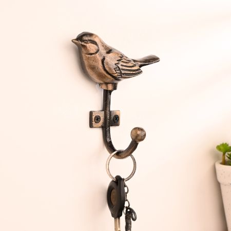 Antique Bird Iron Key Wall Hooks