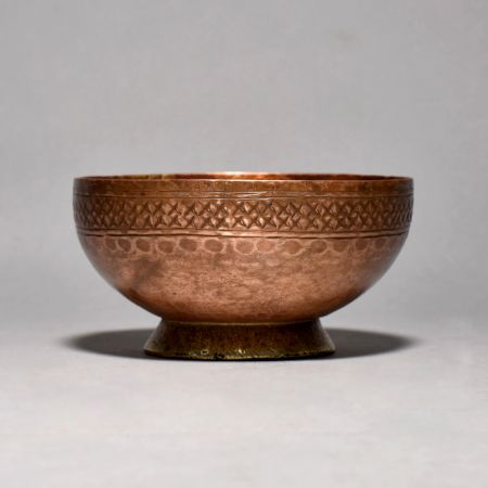 Vintage Clear Bowl With Peshawari Work