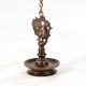 Brass Hanging Villaku Annapakshi Diya Oil Lamp