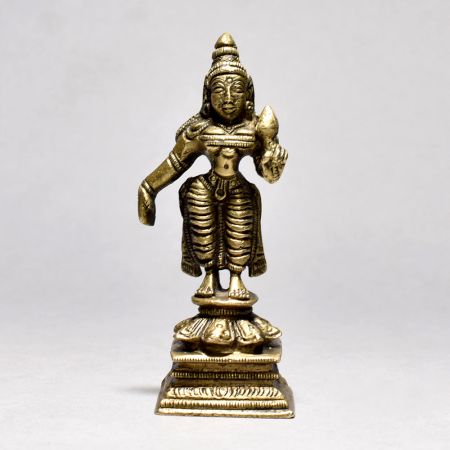 Standing Laxmi Ridhi Siddhi Brass Figurine