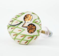 Green Owl Cabinet Bird Knob