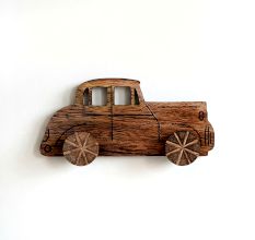 Natural Wooden Adhesive Car Design Wall Hook