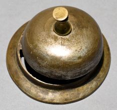 Brass Hotel Service Bell Vintage Desk Bell