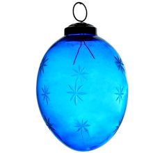 Turquoise Avocado Star Cut Christmas Hanging