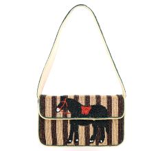 Handcrafted Luxury Beaded Horse Shoulder Bag