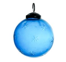 Turquoise Plum Star Cut Christmas Hanging