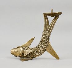 Handcrafted Brass Fish Diya Candle Holder Decorative Stand