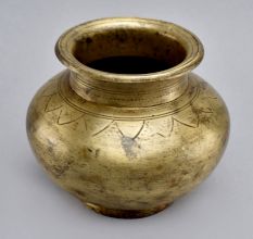 Beautifully Crafted Brass Holy Water Pot for Decoration